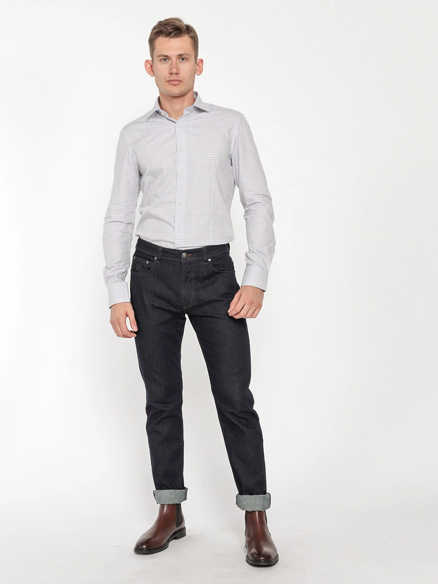 Полуприлегающая рубашка в клетку таттерсолл Slim fit